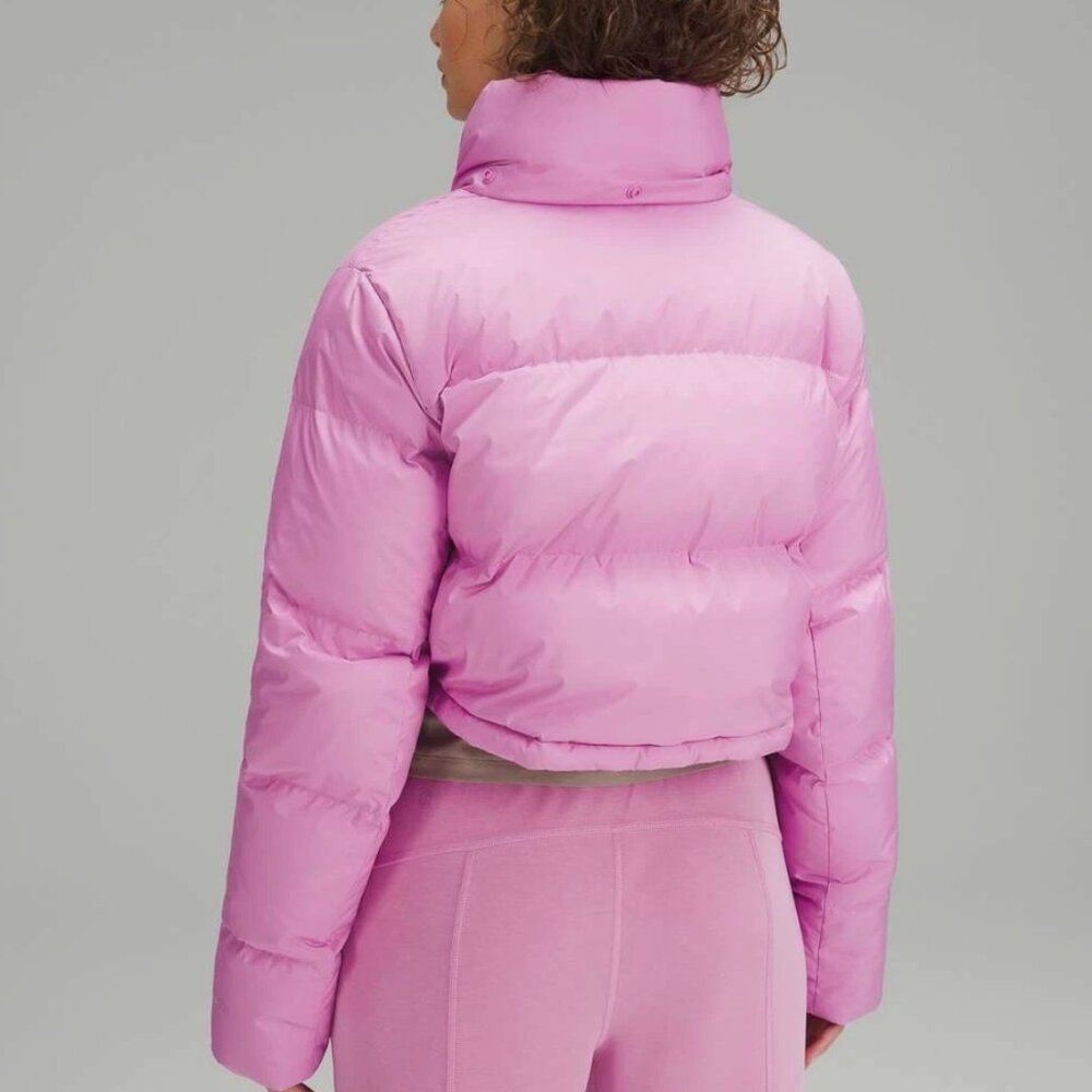 Lululemon Puffer Jacket Wunder Puff Super-Cropped Dahlia Mauve